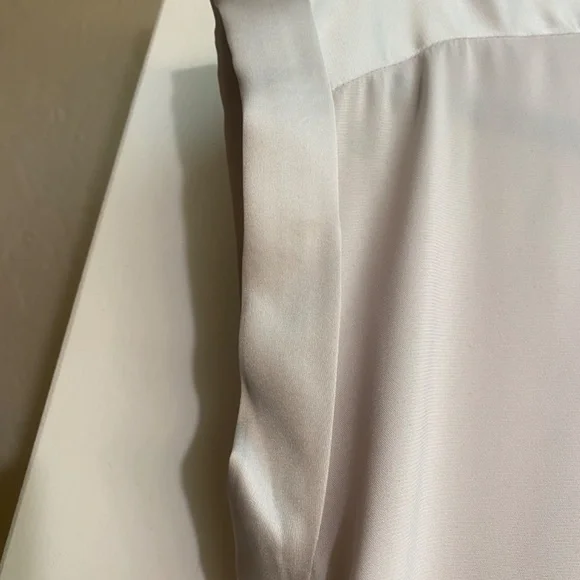 Express Short Sleeve Satin Blouse - Picture 3 of 9